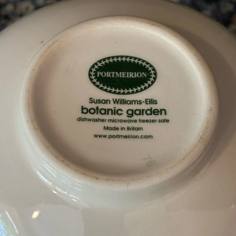 Portmeirion Botanic Garden Floral Ceramic sugar bowl with Lid - Picture 4 of 5